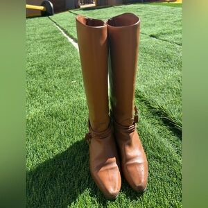 Vintage Tan Heeled Boots